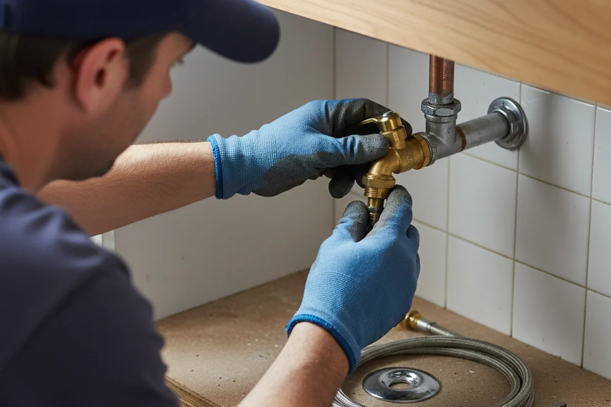 Shutoff valve and fitting work during Emergency Plumbing in Ivins